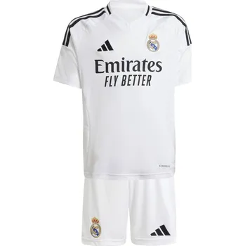 Chlapecká bunda adidas Real Madrid Home Minikit 2024 2025 Juniors White 13 Years