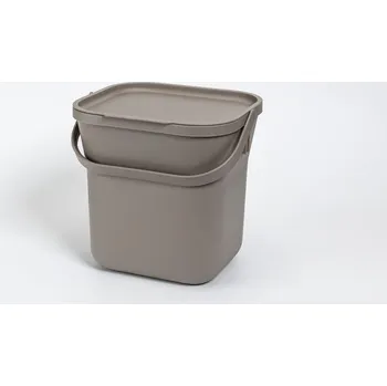 Kompostér Koš na bioodpad s vložkou taupe 8l