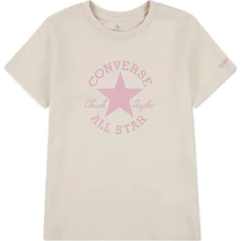 Dívčí tričko Converse Classc Tee In62 Ivory/Lotus Pnk 3-4 roky