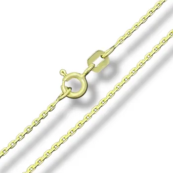 Řetízek Leru Pozlacený stříbrný řetízek anker jemný Délka řetízku: 50cm