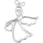 AGATO Stříbrný náhrdelník s andělíčkem AGS1326/47