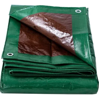 Krycí plachta Plachta krycí s kovovými oky 120g/m2 zelená 3x4 m