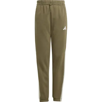 adidas Kids' Closed Hem Fleece Joggers Olve/Slvr/Wht 7-8 Years
