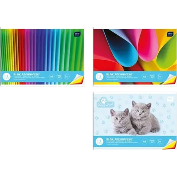 Blok Blok technický A5-20 listů 180g barevných papírů