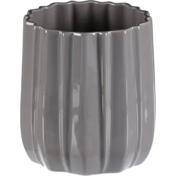 Váza Váza keramická - glazovaná, tmavá šedo-krémová - HB505 GREY DK-L