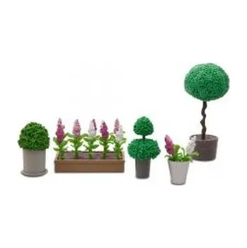 Panenka Zestaw kwiatów i roślin do domku dla lalek