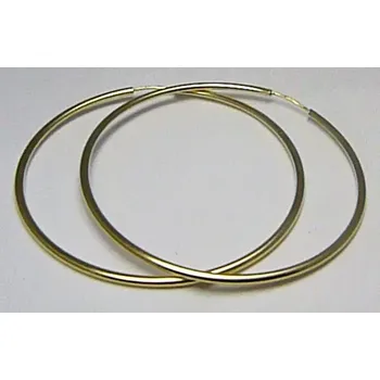 Náušnice Klenoty Budín Dámské obrovské velké zlaté kruhy 45mm/4,5cm 585/1,62gr H410 (Klenoty Budín Dámské obrovské velké zlaté kruhy 45mm/4,5cm 585/1,62gr H410)