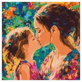 Set školních potřeb Malowanie po numerach - Pocałunek matki 40x40cm