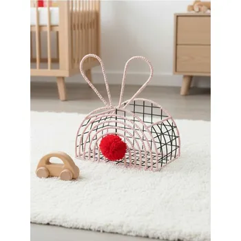 Úložný box Sinsay - Úložný koš s oušky - pastelová růžová - 039HL-03X - 039HL-03X-ONE