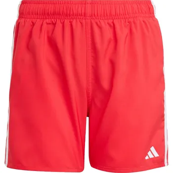 Dámské oblečení ADIDAS Dětské plavecké kraťasy 3-Stripes 9 LET BÍLÁ|ČERVENÁ