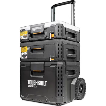 TOUGHBUILT StackTech® Sada pojízdných boxů na nářadí TB-A3S3-B-70R
