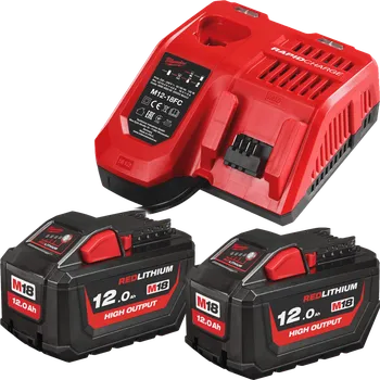MILWAUKEE NRG Sada akumulátorů, 2 x 12 Ah