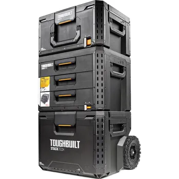 TOUGHBUILT StackTech® Sada pojízdných boxů na nářadí TB-B4S3-B-70R
