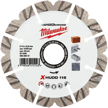 Brusný kotouč MILWAUKEE Diamantový kotouč X-HUDD 115 mm