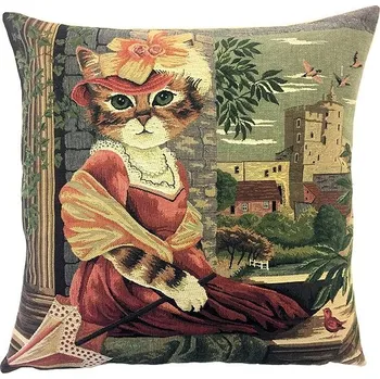 Povlečení Home of Christmas Gobelínový povlak 45 × 45 cm, Portrét kočky 2