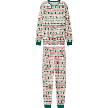 Pánské pyžamo esmara Men Pánské vánoční pyžamo (vzor/bílá, S (44/46))