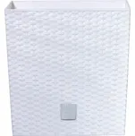 PROSPERPLAST Prosperplast Květináč RATO LOW s vkladem 40 cm - barva: bílá