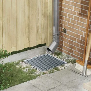 Truhlík Mřížka Stříbrná 40 x 40 x 2 cm Žárově zinkovaná ocel