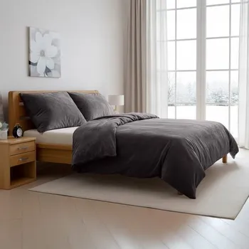 Povlečení Polášek Mikroplyšové povlečení - Tmavě šedá | 40 x 40 cm