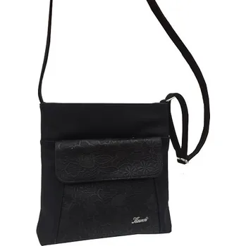 Dámská crossbody kabelka Karen Megi - černá/ vzor