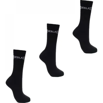Pánské ponožky Everlast 3 Pack Crew Socks Mens Black Mens 12+