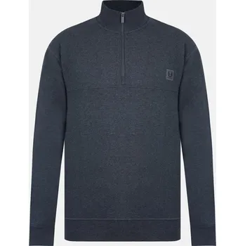 Pánská mikina Firetrap quarter Zip Fleece Charcoal Marl L