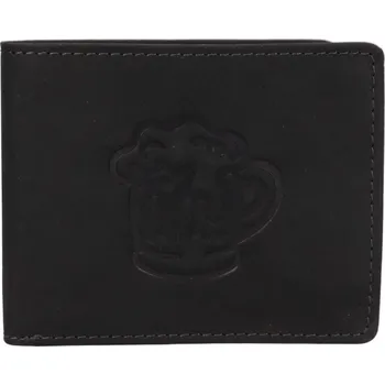 Peněženka Lagen pánská peněženka kožená černá 66-3701 BIG MUG BLACK