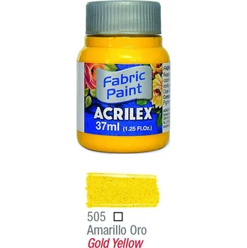 Výtvarná barva Barva na textil 37ml 505 Gold Yellow
