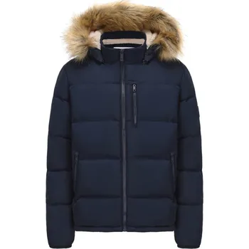 Pánská casual bunda SoulCal 2 Zip Bubble Jacket Mens Navy XL