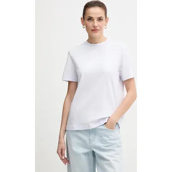 Bavlněné tričko Calvin Klein Jeans dámské, bílá barva, LV047C912G 04X, vel. S
