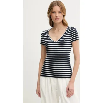 Pánské tričko Tričko Tommy Jeans tmavomodrá barva, DW0DW17385 59A, vel. L