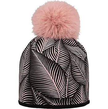 Čepice dívčí zimní čepice merino s kožešinovou bambulí RDX 4043 velikost 52-54