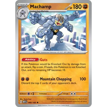 Sběratelská karetní hra Machamp MEW 068/165 - reverse holo