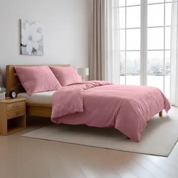 Povlečení Polášek Mikroplyšové povlečení - Růžová | 140 x 200 cm / 70 x 90 cm