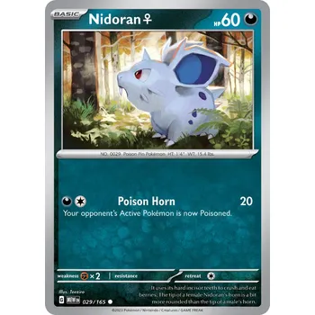Sběratelská karetní hra Nidoran MEW 029/165 - reverse holo