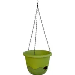 PLASTIA Plastia Květináč MARETA 25 závěsný, sv.zelená+tm.zelená
