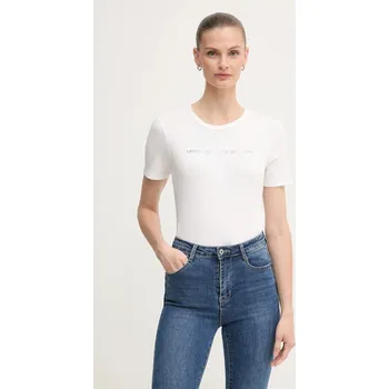 Pánské tričko Bavlněné tričko United Colors of Benetton 3GA2E16A2 bílá 00B, vel. M