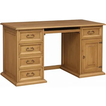 Psací stůl Psací stůl MEXICANA BIR24 s výsuvem na klávesnici Barevné provedení: vosk - bezbarvý