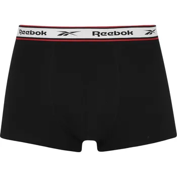 Boxerky Reebok 3 Pack Mens Boxer Shorts Barlow Black L