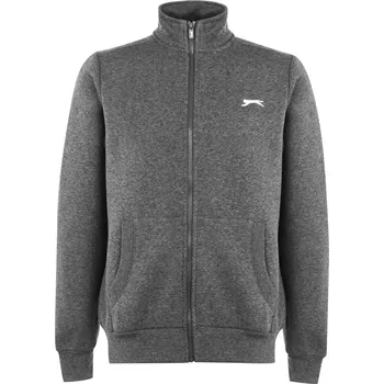 Pánská casual bunda Slazenger Full Zipped Jacket Mens Charcoal Marl S