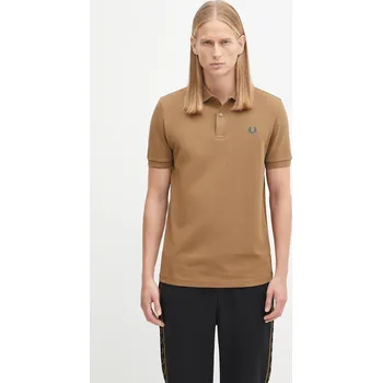 Pánské tričko Bavlněné polo tričko Fred Perry pánské, zelená barva, M6000, M, 81X