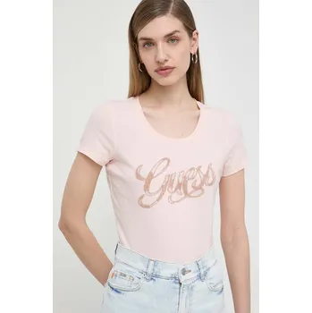 Pánské tričko Tričko Guess W4GI30.J1314 růžová 30X, vel. M