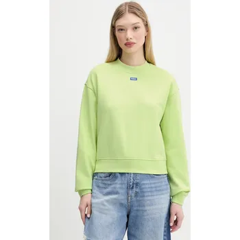 Pánská mikina Bavlněná mikina Hugo Blue Delessa_B_1 50534344 zelená 71X, vel. S