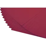 Barevné papíry bordó - 20 listů A4 - 130g