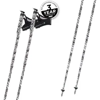 Trekingová hůl Hůlky Komperdell FXP CARBON 'THE ERLKÖNIG' 2025/26 120 černá/bílá