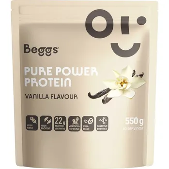 Protein Beggs Pure Power Protein – Vanilka 550 g + 2 měsíce na vrácení zboží