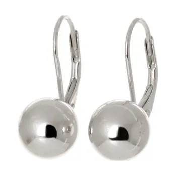 Náušnice Stříbrné naušnice koule STNAU1671F