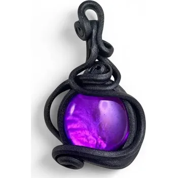 Přívěsek Filipová FIALOVÉ SKLO, závěs