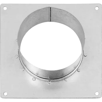 Příslušenství pro vzduchotechniku Global Air Supplies Čtvercová příruba na zeď - prostup G.A.S. Průměr: 150mm