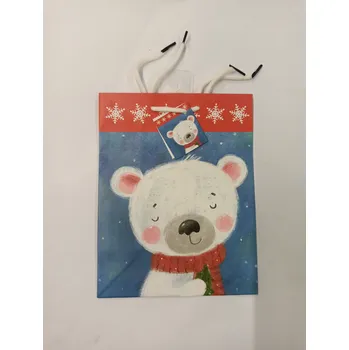 Dárková taška Dárková taška - 18x23x10 cm - Vánoční - Polární medvídek